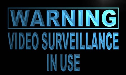 Warning Video Surveillance in use Neon Sign